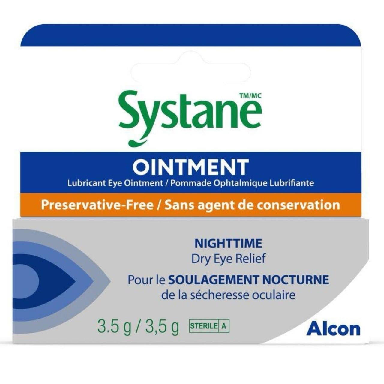 Photo 1 of Systane Nighttime Lubricant Eye Ointment 3.50 g , 0.12 Oz (Pack of 3)