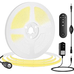 MDee】DC Powered 5mm 12V COB LED Strip Tape
