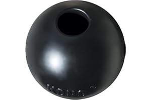 KONG Extreme Ball with Hole - Fetch Toy - Durable Dog Toy for Training, Interactive Playtime & More - Natural Extreme Rubber Ball - Black - for Large/Medium Dogs