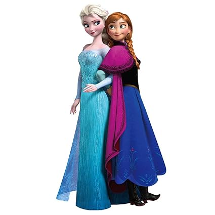 Extra Large Frozen 3d Wall Stickers Anna Elsa Baby Child