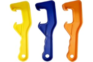 SMRTCOL Plastic Bucket Lid Opener with Non-Slip,Grip Bucket Lid Opener Tool Professional Lifter/Remover Wrench for Home, Office & Industrial Use,Safely Open Paint, Chemical & Food Storage Containers（3 Pack)