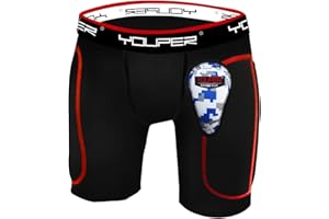 Youper Boys Youth Padded Sliding Shorts with Soft Protective Athletic Cup for Baseball, Football, Lacrosse