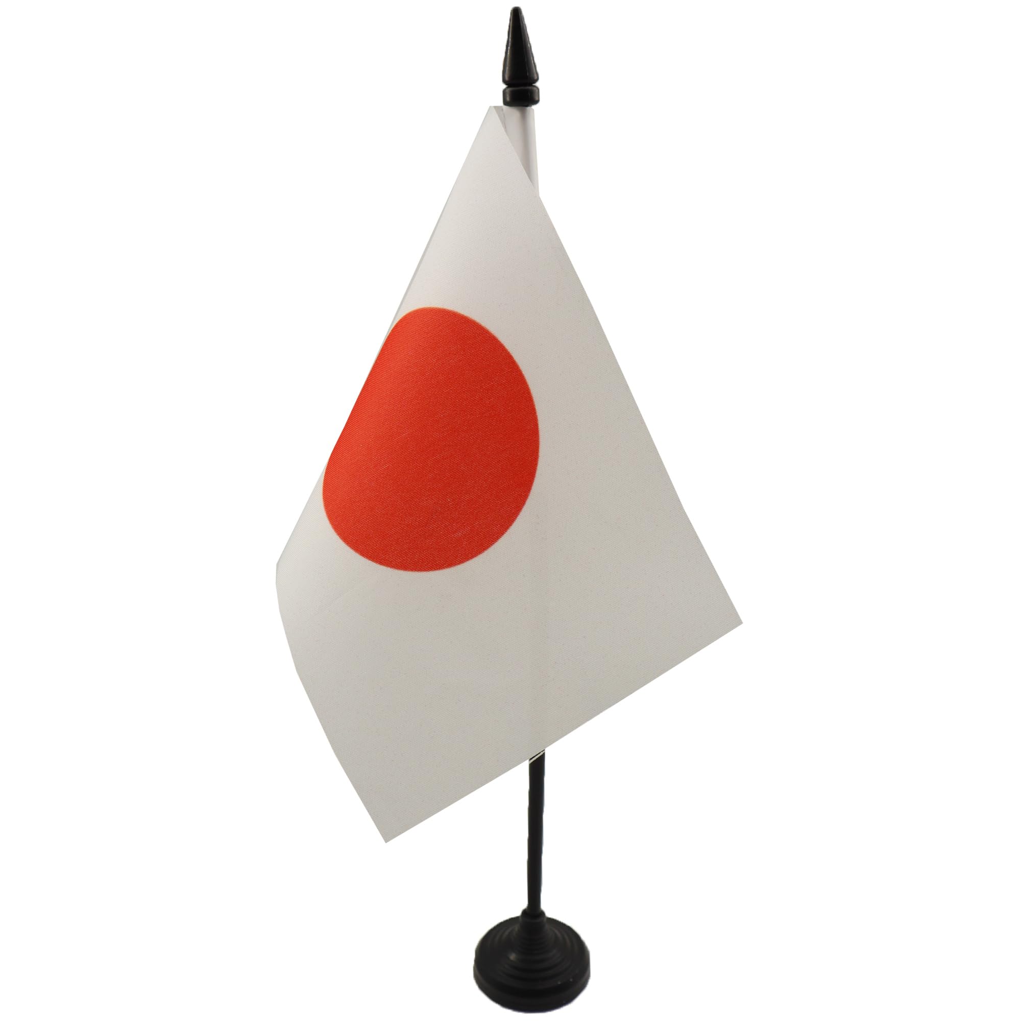 AZ FLAG - Japan Table Flag 4'' x 6'' - Japanese Office Mini Banner 100% Polyester 15 x 10 cm - Mini Desk Flag with 10'' Pole and Black Plastic Base