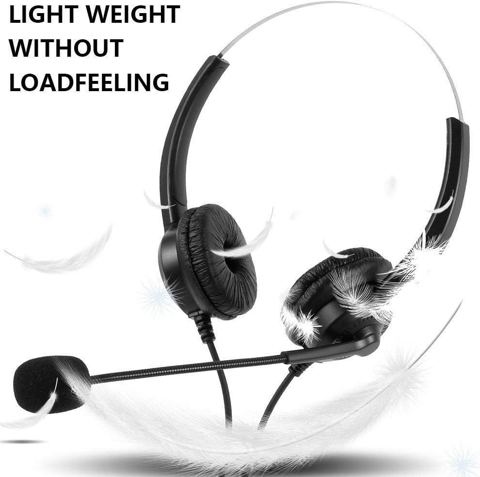 USB Headset with Microphone Laptop Headset with Microphone Headphones for Desktop Adjustable Noise Canceling Earphone for Desktop Earphone for PC Laptop - Image 4
