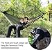 OJA Camping Hammocks-Portable Hammock with Mosquito Net, Lightweight Parachute Nylon Fabric Hammock Travel Bed wiht 2 x Carabiners and Straps for Backpacking, Travel, Beach, Yard