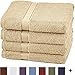 Amazon Brand – Pinzon 4 Piece Egyptian Cotton Bath Towels Set - Driftwood