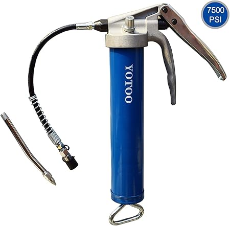 Amazon Com Yotoo Grease Gun 7500 Psi Heavy Duty Pistol Grip Grease Guns With Reinforced Flexible Hose And Rigid Extension Metal Tube Automotive Amazon Com Yotoo Grease Gun 7500 Psi Heavy Duty Pistol Grip Grease Guns With Reinforced Flexible Hose And Rigid Extension Metal Tube Automotive