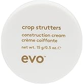 Evo Crop Strutters Medium Hold Hair Styling Cream, All Hair Types, 0.5 oz | Construction cream adds texture and separation, style control, medium shine, non-greasy, vegan, cruelty-free, gluten-free