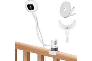 DIDALO Baby Monitor Clip Charger Mount for Nanit Pro Baby Monitor with Type-C Charging Port Connector Mount and 10FT Power Cable,Travel Monitor Accessory Without Tool or Wall Damage(Camera not Included)