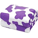 Purple Fleece Blanket for Couch, Cozy Soft GentleSoft Throw Blanket for Women Girls, Lavender Purple Cute Small Throws, Birthday Gifts for Women Mom Sister Best Friend