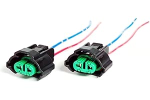 O-NEX 2X H11 H8 OEM Pigtail Wiring Harness Plug Female Adapter Socket Connector for HID LED Headlight Fog Light Retrofit