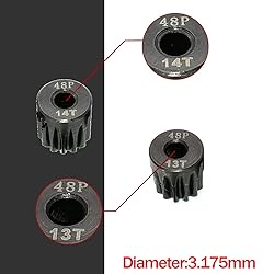 MakerDoIt 48P Pinion Gear Set 13T 14T 15T 16T