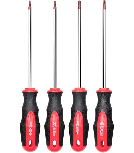 Tournevis Torx Extra Long 400 Mm - Pointe Magnétique, Tige Acier Chrome Vanadium, Pour T15/T20/T25/T27/T30, Automobile