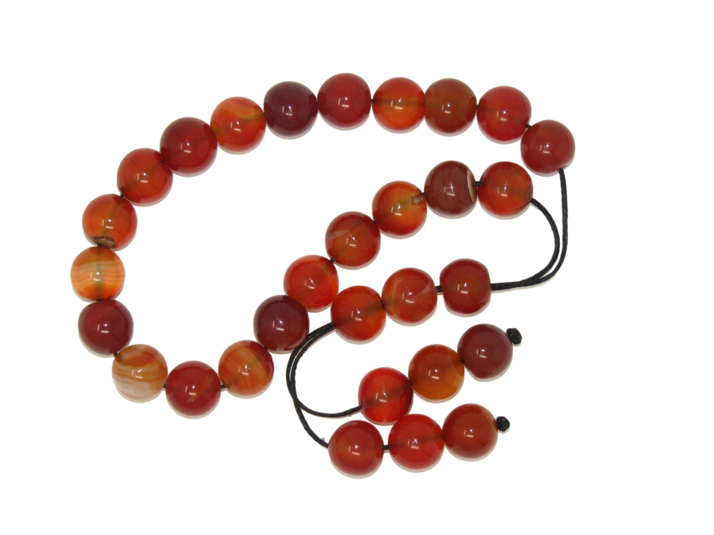 N102 - Loose Prayer Worry Beads 10mm Natural Agate Gemstone Beads Handmade by Jeannieparnell