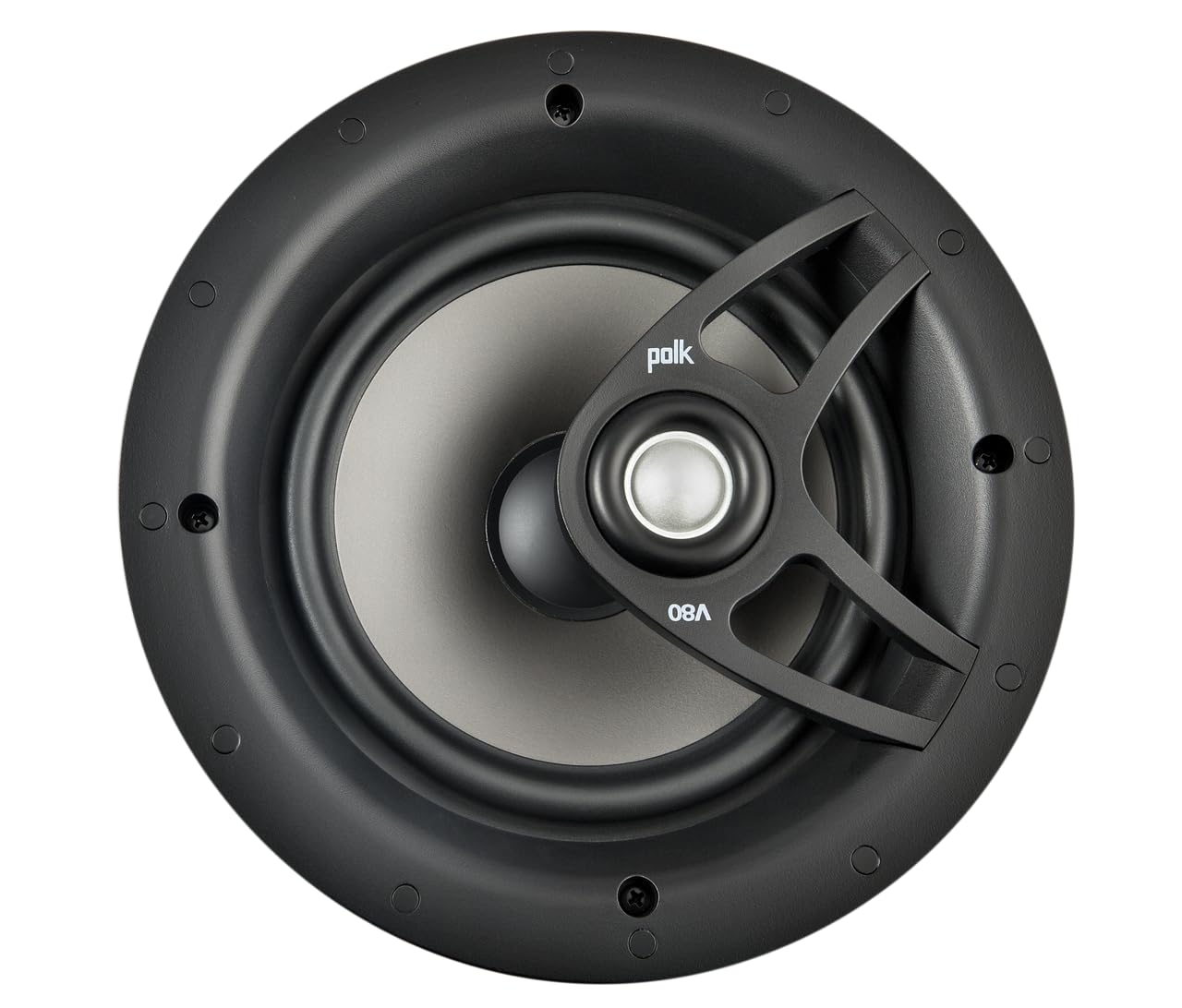 Polk Audio V 80 High Performance Ceiling Recessed Speaker, White