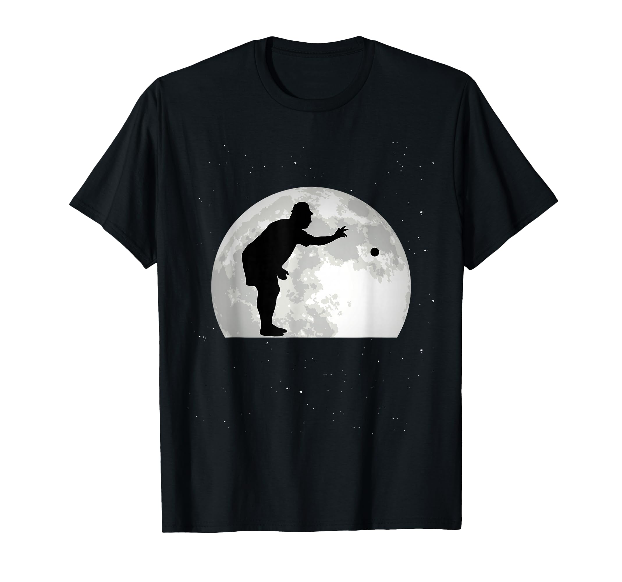 Boccia Moon Bocce ball Boulespeler Boules T-Shirt