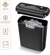 Bonsaii S123-A 6-Sheet Strip-Cut Shredder 9L Bin Auto Start/Overheat 2 Min Run view 5