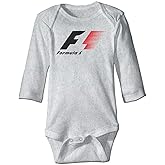 SADODER Baby F Racing Baby Long Sleeve Bodysuit Navy