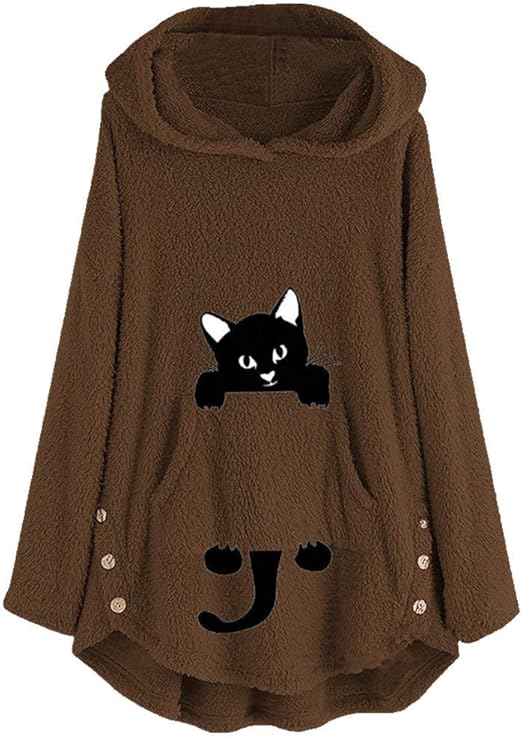cute plus size pullover hoodies