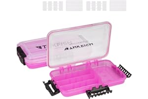 THKFISH Fishing Tackle Box 3600 Tackle Tray Floating Fishing Lure Box Storage Organizer Small Plastic Box with Adjustable Dividers,Sun-proof