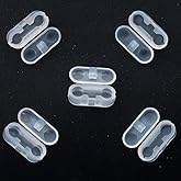 20 Pack Bead Chains Connector, 4.5mm #10 Ball Chain Cord Connector Clips for Window Blind Pull Chain Replacement/Repair (Clear)