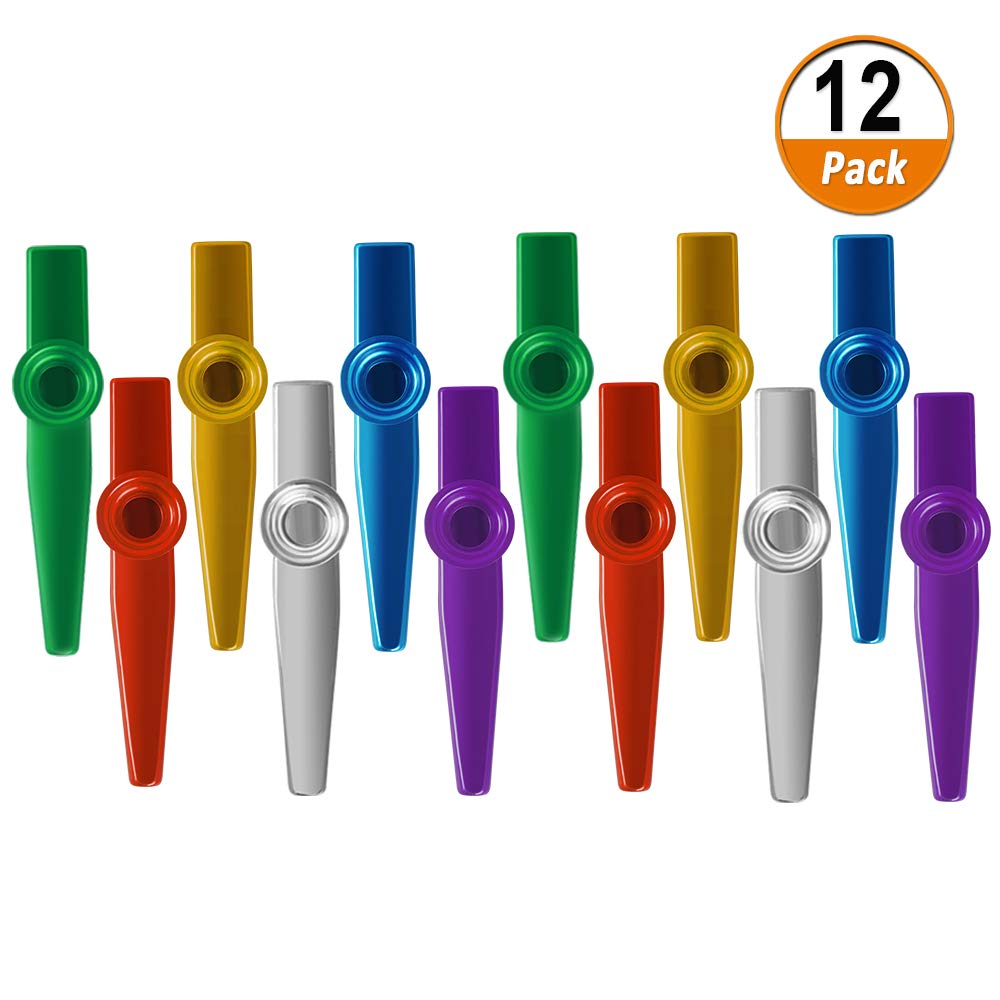 Kazoo Metal Musical Instruments Kazoos Multipack Flute Diaphragm for Children Party Favors Gifts