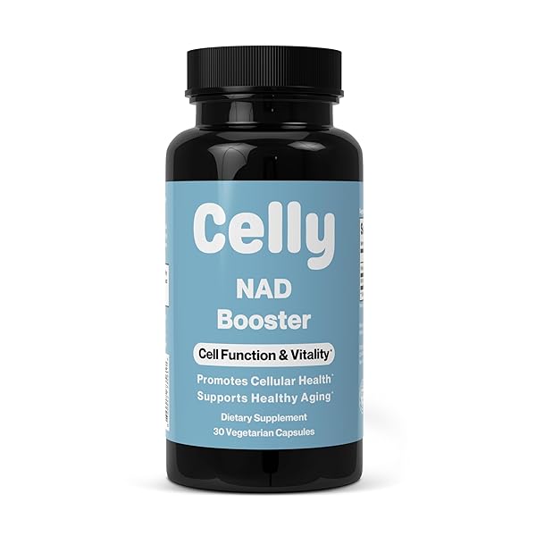 CELLY NAD BOOSTER | LONGEVITY SUPPLEMENT FOR HEALTHY AGING WITH NR (NICOTINAMIDE RIBOSIDE) AND NICOTINAMIDE | PROMOTES CELL FUNCTION & VITALITY | NON-GMO & 3RD PARTY TESTED
