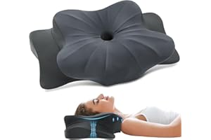 FAIORD Cervical Pillow for Neck and Shoulder, Ergonomic Contour Memory Foam Pillows for Sleeping, Cooling Neck Support Pillow for Side Back Stomach Sleeper King Size Deep Grey
