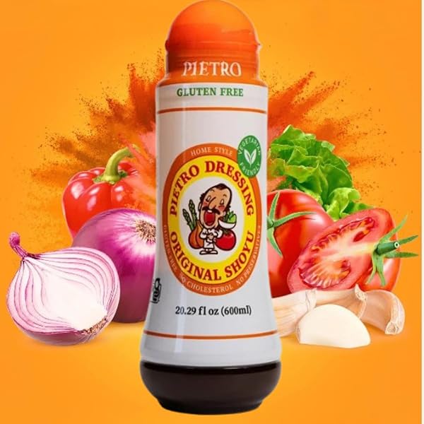 PIETRO DRESSINGS ORIGINAL DRESSING, 20.29 OZ. – NATURAL, DELICIOUS DRESSING AND MARINADE FOR VEGETABLES, PASTA SALADS, BEEF, PORK, SEAFOOD – GLUTEN-FREE, MSG-FREE, VEGAN SALAD TOPPINGS (20.29 OUNCES, 3.0, COUNT)