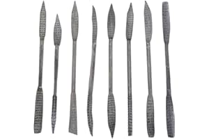 STEELEX 8-Piece Wood Riffler Rasp Set, 7.5-Inch, Industrial