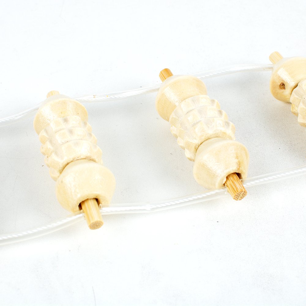 Enshey Back Massager Body Wooden Roller Massager Waist Roller Massager for Pain Relief Stress Relief Promote Blood Circulation