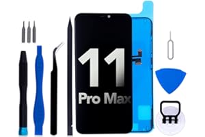 IGLOFIX for iPhone 11 Pro Max Screen Replacement Kit 6.5" LCD Display 3D Touch Digitizer Assembly with Frame Adhesive and Repair Tools (Model A2218 A2161 A2220)