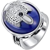 YINRIS Fashion Vampire Diaries Ring Daylight Walking Signet Damon's Ring for Fans