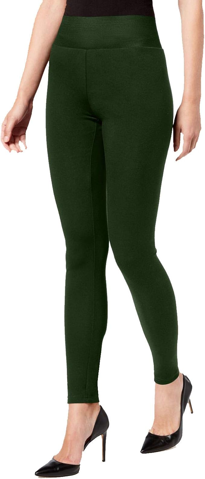 INC International Concepts PonteKnit Smoothing Leggings (Hunter Green