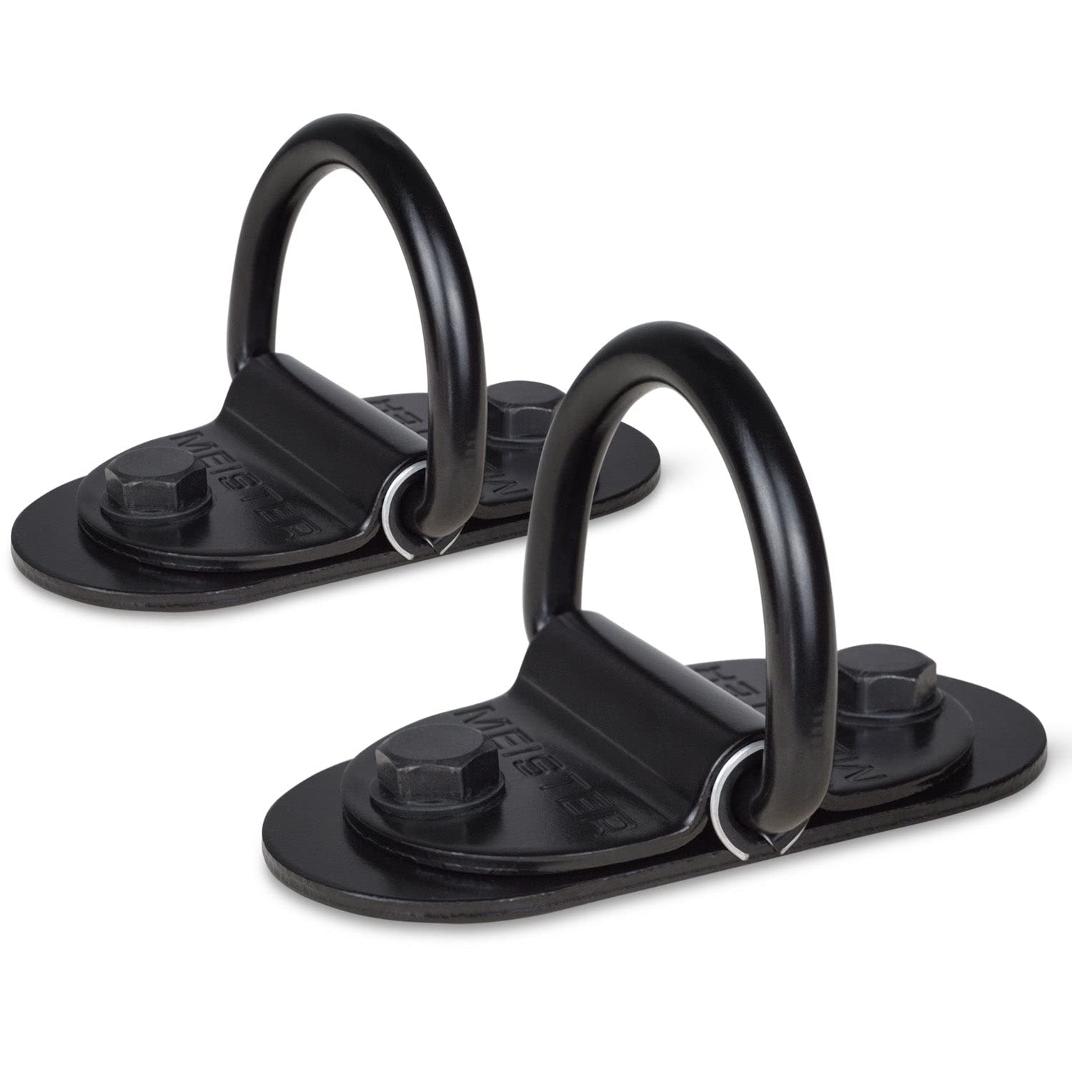 Meister Double-End Speed Bag D-Ring Anchors - Floor & Ceiling Mounts (2 Pack)