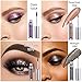 Chenway Glitter Eyeshadow,12 Color Magnificent Metals and Glow Holographic 3D High Pigmented Eyeshadow Liquid with Magnificent Long Lasting Professional Makeup (A)