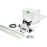 Festool Plunge-Cut Track Saw TS 55 FEQ-F-Plus-FS with 55-Inch (1400mm) Guide Rail