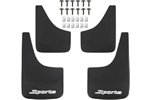 URMECCH Sports Mud Flaps Splash Guards Mudflaps Mudguards All Weather Wide Body Kits Heavy Duty Flexible Universal Fender Flares for Pickup SUV RV Cargo Van Caravan Trucks Exterior Car Accessories