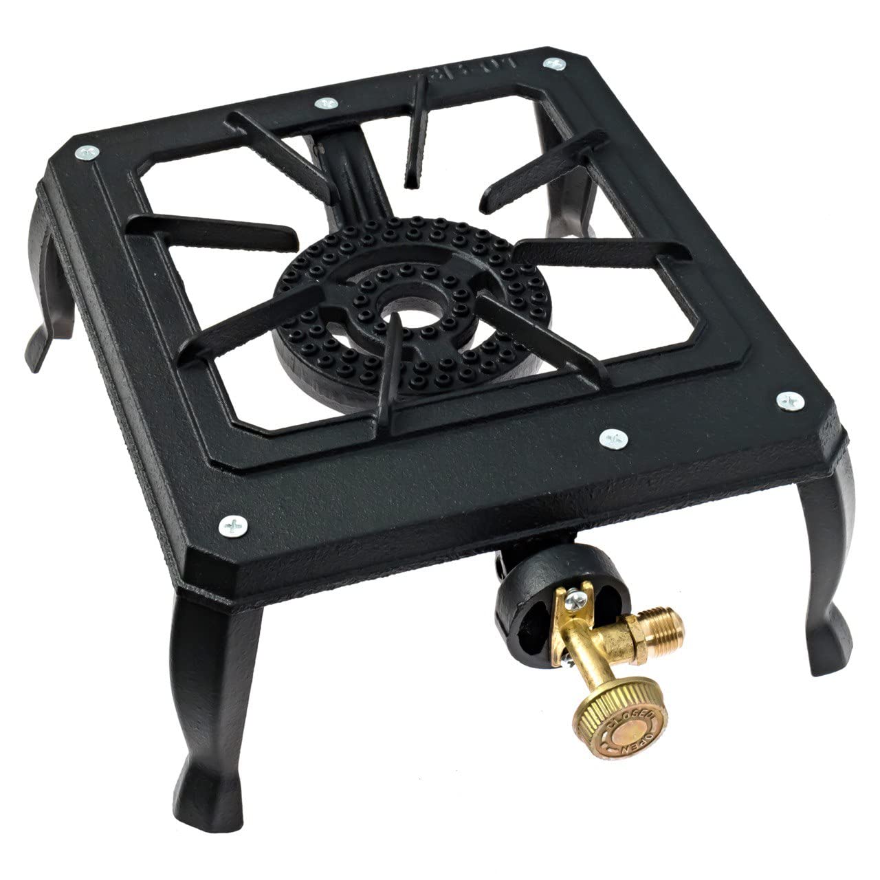 Photo 1 of ***POSSIBLY FOR PARTS/ UNTESTED*** Camping Stove - Portable Gas Stove - Camp Stove Propane - Outdoor Stove BBQ 15000 BTU - Camping stove propane Impact Resistant Cast Iron Easy to Use