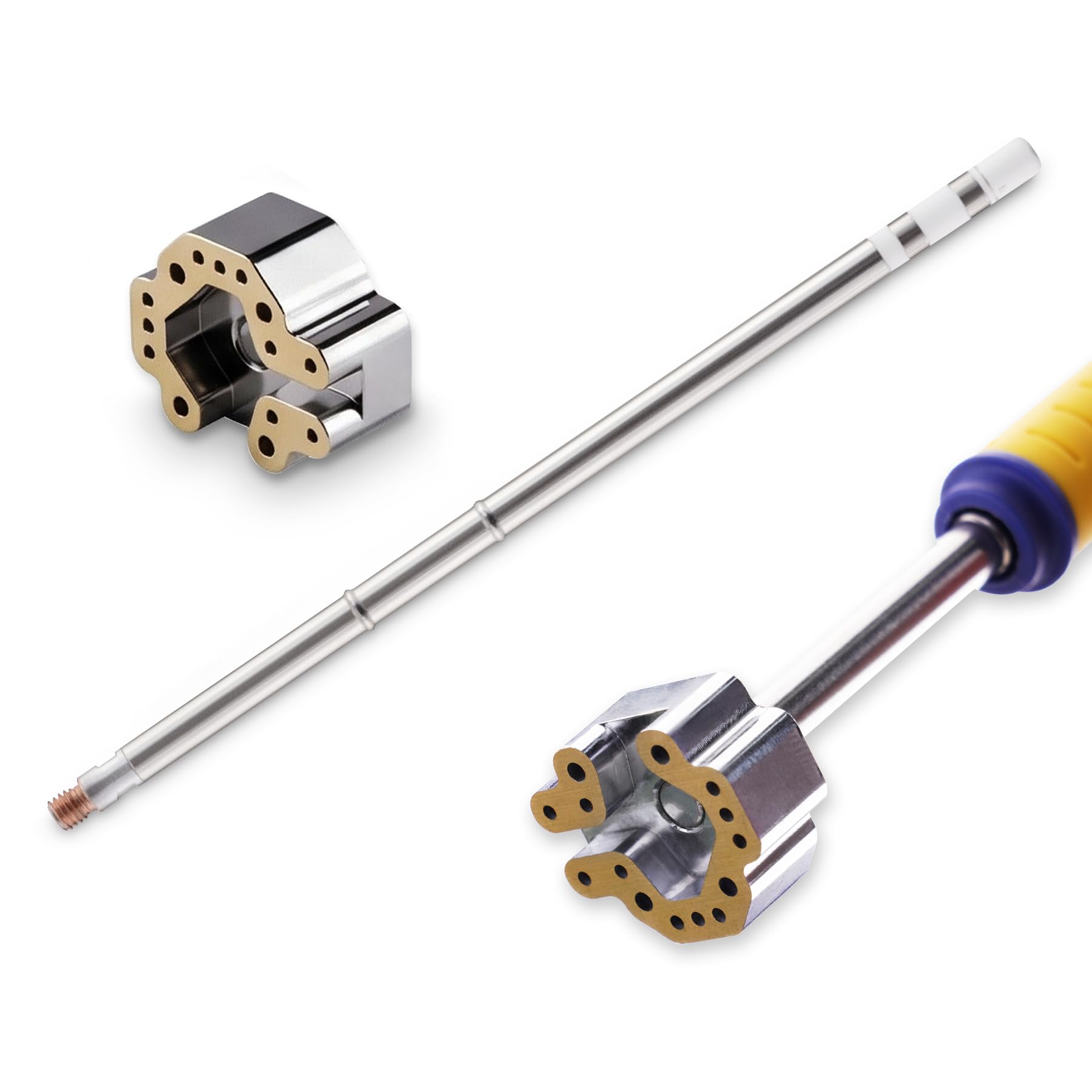 eXtremeRate 3D Joystick Desoldering Iron Tip & Heating Stick Compatible with T12 Soldering Station for PS4 PS5 for Xbox Series S X, One S/X/Elite & Switch Pro Controller 13mm Analog Sticks Repair Tool