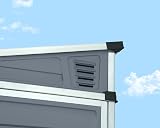 Palram Canopia Skylight 4x6 Lean-to Shed Gray Polycarbonate Aluminum Frame view 6