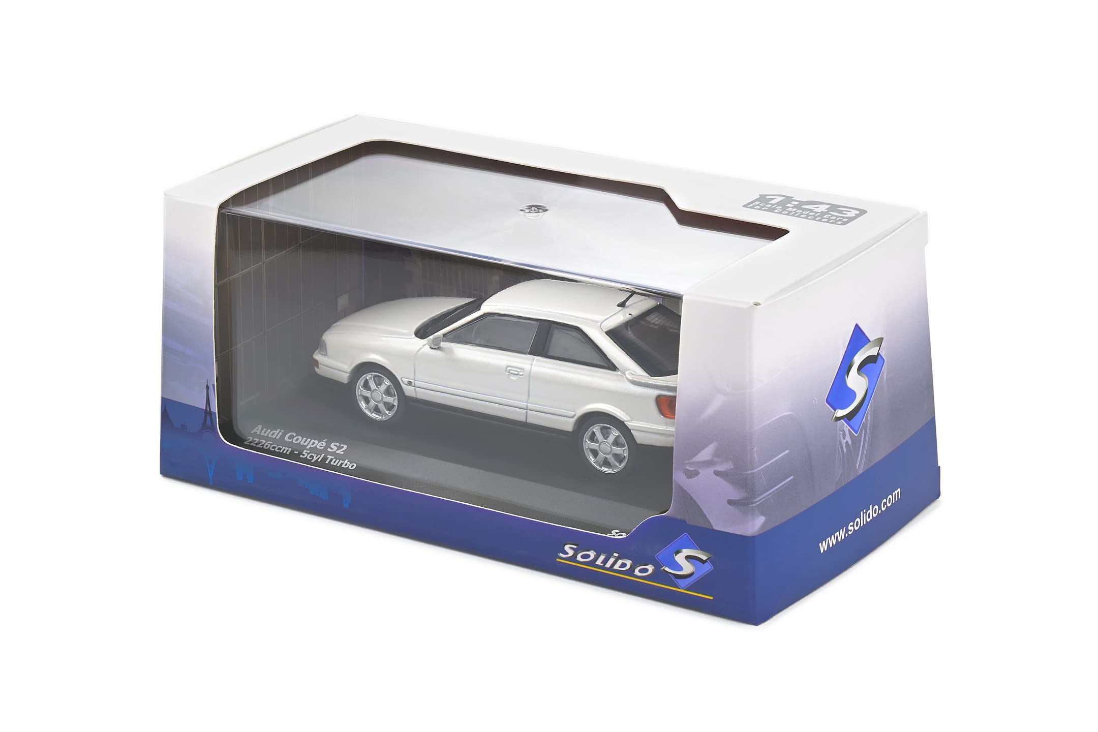 Solido Modellauto 1:43 Audi S2 Coupe weiß 6