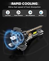 NOVSIGHT H7 LED Headlight Bulbs 90W 30000LM 6500K IP68 Pack of 2 view 5