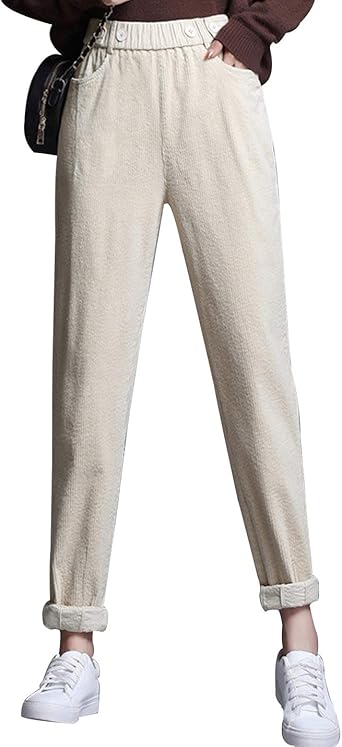 womens thick corduroy trousers