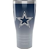 Tervis Traveler NFL Dallas Cowboys - Ombre Triple Insulated Tumbler Travel Cup Keeps Drinks Cold & Hot, 30oz, Stainless Steel