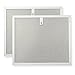 Range hood filter twin pack - Fits to Broan Range Hoods, Kenmore Range Hoods, General Electric Range Hoods, Whirlpool Range Hoods - 3 layer aluminium mesh 9.85