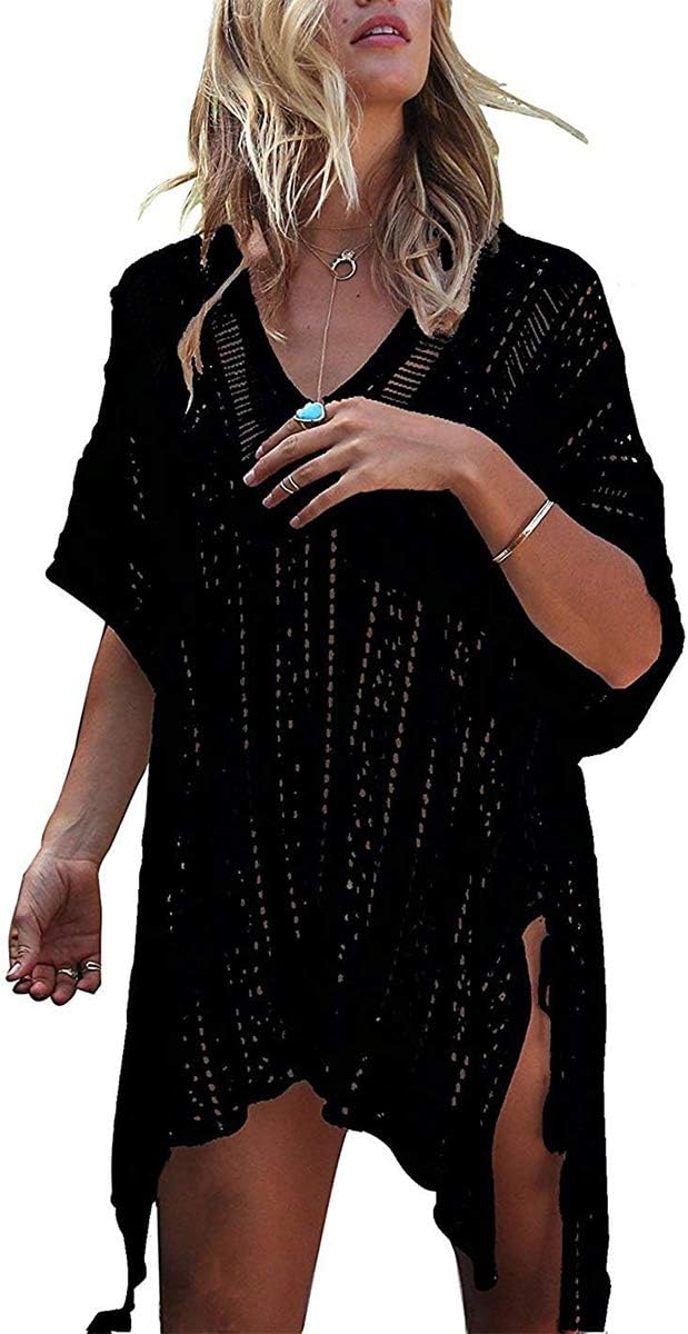 ShinyStarCover Ups for Women Beachwear Hollow Out Beach Bikini Cover Up Swimsuit Bathing Suit