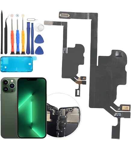 Haut-parleur Interne IPhone 13 - Remplacement écouteur + Capteur Proximité, Kit Complet - 2