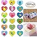 Valentine Heart Stickers for Kids Animal Stickers., 3 Rolls Adhersive Stickers with 18 Different Design, Pack of 300