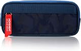 YONZONE Pencil Case Large Capacity 3 Compartments Navy Blue Storage Organizer view 3